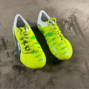 Puma Ultra Griptex Mb45 Us3 Uk2 Soccer Cleats Neon Yellow And Green Preowned